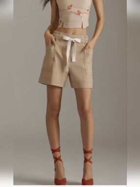 Maeve La Ponche Linen Shorts